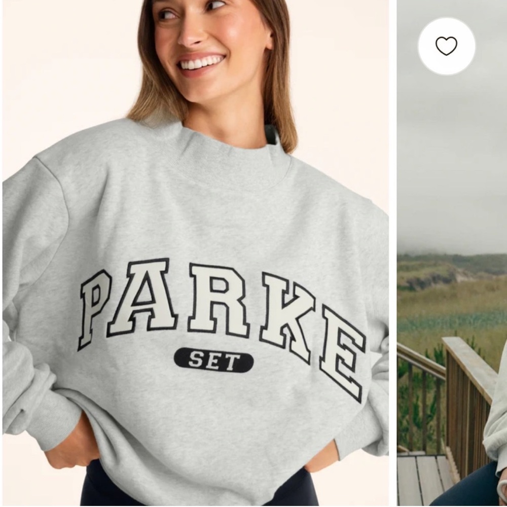 PARKE x SET Active Mockneck Sweatshirt in Orca NTW